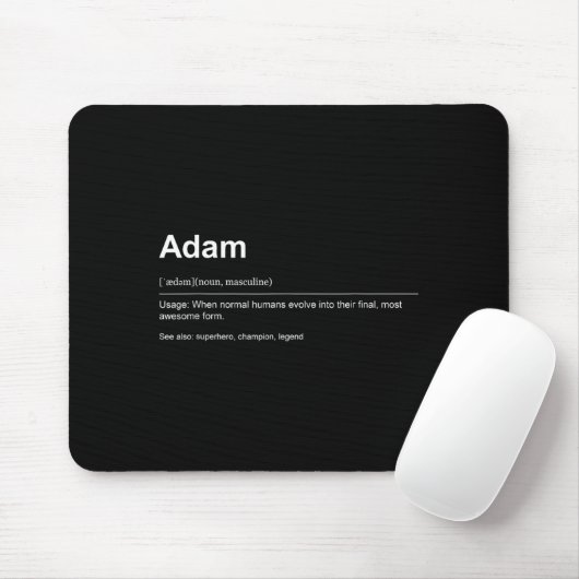Funny Definition Quote For The Name Adam _  Mousepad (Mit Mouse)