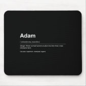 Funny Definition Quote For The Name Adam _  Mousepad (Vorne)