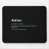 Funny Definition Quote For The Name Adrian _ Mousepad (Vorne)