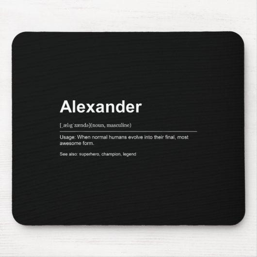 Funny Definition Quote For The Name Ander _  Mousepad (Vorne)