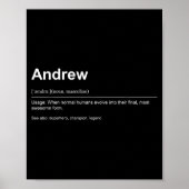 Funny Definition Quote For The Name Andrew _ Poster (Vorne)