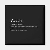 Funny Definition Quote For The Name Austin _ Magnet (Vorne)