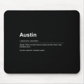 Funny Definition Quote For The Name Austin _ Mousepad (Vorne)