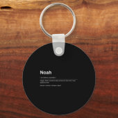Funny Definition Quote For The Name Noah _ Schlüsselanhänger (Vorderseite)