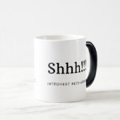 Funny definition von "Shh"für introvertierte Kaffe Verwandlungstasse (VorderseiteRechts)
