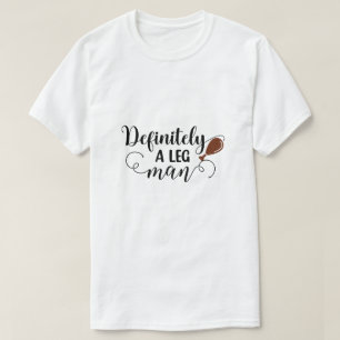 Funny definitiv ein Leg Man Typografie T-Shirt