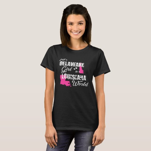 Funny Delaware Shirts Just a Delaware girl in a Lo (Vorne ganz)