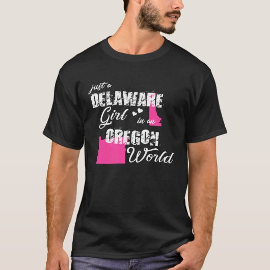 Funny Delaware Shirts Just a Delaware girl in an O (Vorderseite)