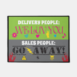 Funny Delivery People, von denen wir hoffen, dass Fußmatte