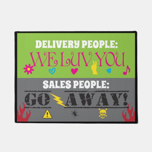 Funny Delivery People, von denen wir hoffen, dass Fußmatte (Vorderseite)