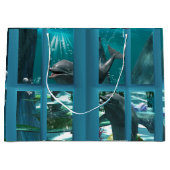 Funny Delphine Große Geschenktüte (Vorderseite)