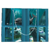 Funny Delphine Große Geschenktüte (Rückseite)