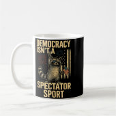 Funny Democracy Isn't A Spectator Srt  Kaffeetasse (Links)
