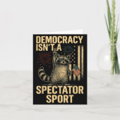 Funny Democracy Isn't A Spectator Srt Karte (Vorderseite)