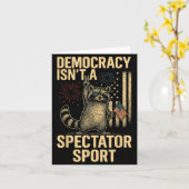 Funny Democracy Isn't A Spectator Srt Karte (Gelbe Blume)