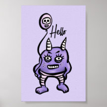 Funny Demon Hallo Lila Niedliche Pastel Whimsigoth