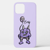 Funny Demon Lila Niedlicher Whimsigoth Name Case-Mate iPhone Hülle (Rückseite)