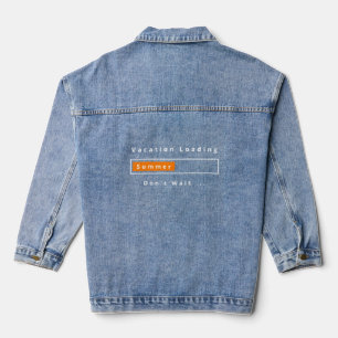 Funny Denim Jacket - Benutzerdefinierter Text Jeansjacke