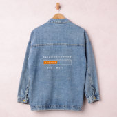 Funny Denim Jacket - Benutzerdefinierter Text Jeansjacke (Hangar)
