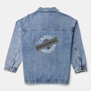 Funny Denim Jacket Ich bin Original - kein Duplika Jeansjacke