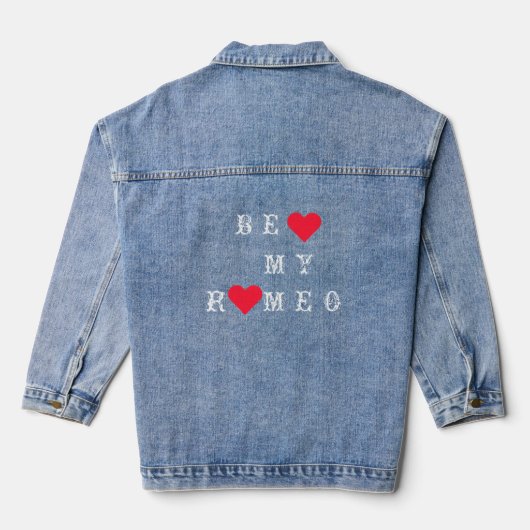 Funny Denim Jacket mit Text - Anpassbar Jeansjacke (Rückseite)