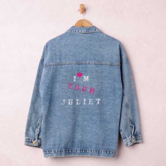 Funny Denim Jacket mit Text - Anpassbar Jeansjacke (Hangar)