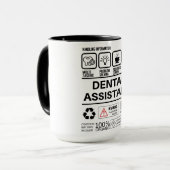 Funny Dental Assistant Handling Information Tasse (Vorderseite Links)