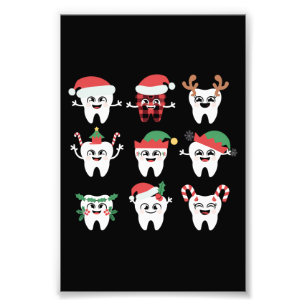 Funny Dental Christmas Tees Niedlichen Xmas Zahnar Fotodruck