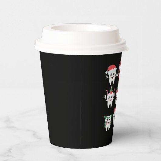 Funny Dental Christmas Tees Niedlichen Xmas Zahnar Pappbecher (Rechts)