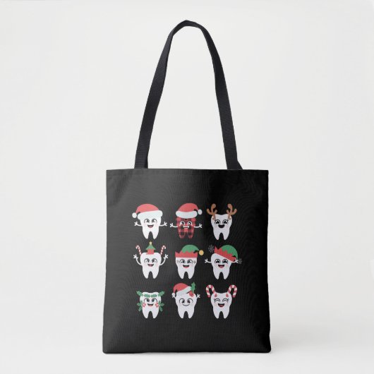 Funny Dental Christmas Tees Niedlichen Xmas Zahnar Tasche (Vorderseite)