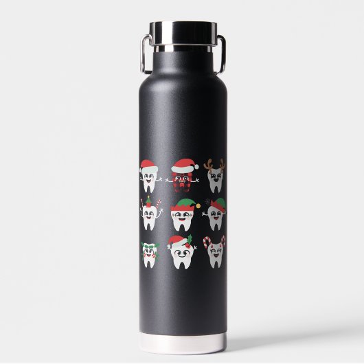 Funny Dental Christmas Tees Niedlichen Xmas Zahnar Trinkflasche (Vorne)