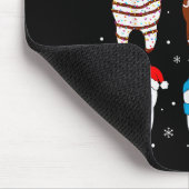 Funny Dental Christmas Teeth Cute Xmas Dentist Squ Mousepad (Ecke)