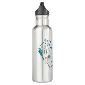 Funny Dental Dentist Tool Herz Edelstahlflasche (Links)