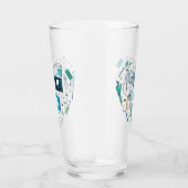 Funny Dental Dentist Tool Herz Glas (Rechts)