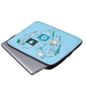 Funny Dental Dentist Tool Herz Laptopschutzhülle (Vorne Knopf)