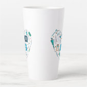 Funny Dental Dentist Tool Herz Milchtasse (Vorderseite)