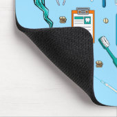 Funny Dental Dentist Tool Herz Mousepad (Ecke)