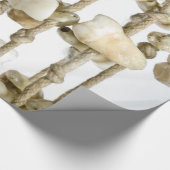 Funny Dental Fotografy Extracted Zähne Dentist Geschenkpapier (Ecke)