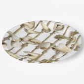 Funny Dental Fotografy Extracted Zähne Zahnarzt Pappteller (Schrägansicht)