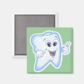 Funny Dental Health Magnet (Vorderseite/Rückseite)