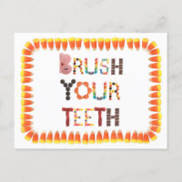 Funny Dental Health Putze deine Erinnerung-Karte