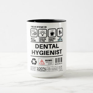 Funny Dental Hygienist Handling Information Tasse
