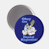 Funny Dental Hygienist Magnet (Vorderseite/Rückseite)