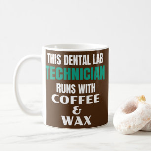 Funny Dental Labrador Techniker Kaffee und Wachs Kaffeetasse
