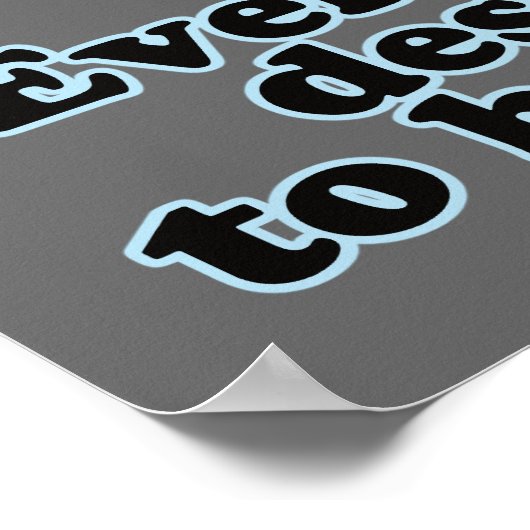 Funny Dental Office Artwork Poster (Ecke)