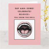 Funny Dental School Abschluss Card Karte (Gelbe Blume)