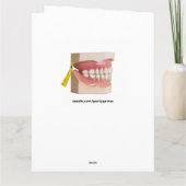 Funny Dental School Abschluss Card Karte (Rückseite)