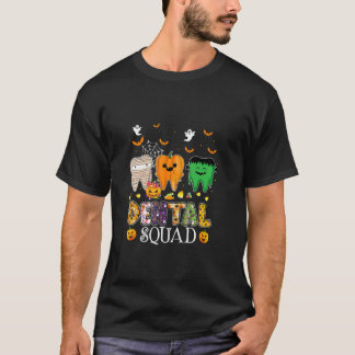 Funny Dental Spooky Squad Kostüm Denstist Hallowe T-Shirt