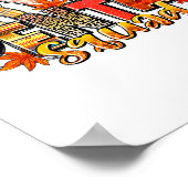 Funny Dental Squad Teeth Dentist Autumn Fall Thank Poster (Ecke)