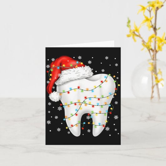 Funny Dental Tooth Pjs Pajamas Christmas Xmas Men Karte (Gelbe Blume)